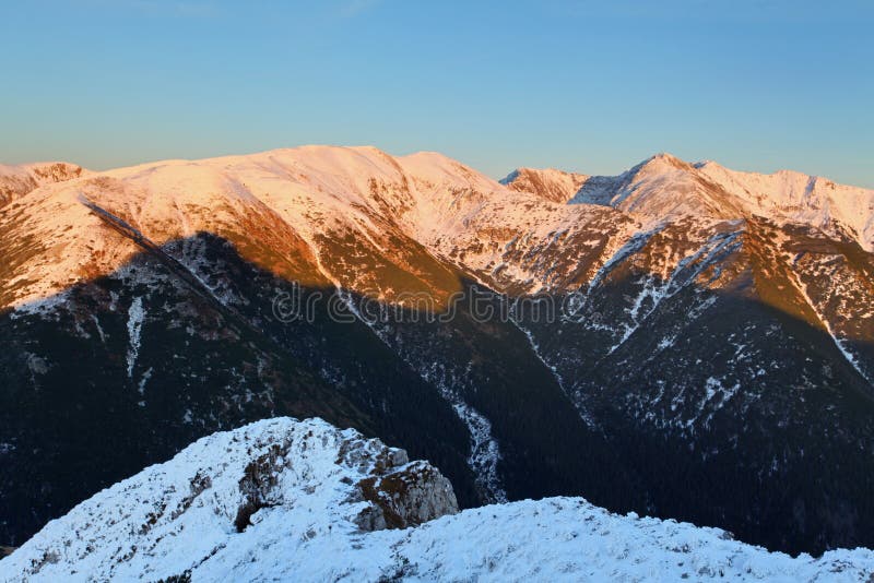 Tatry pri západe slnka - Západné Tatry