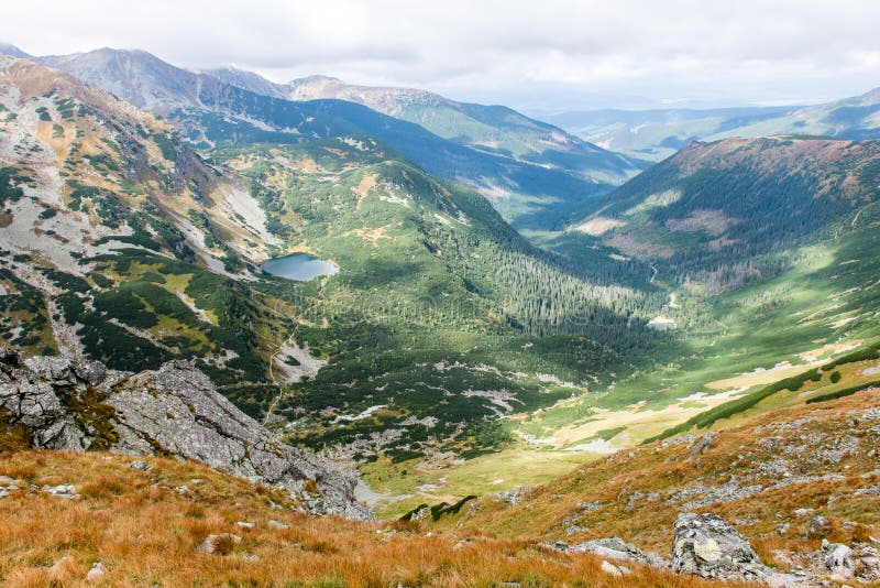 Tatra mountains in Slovakia covered with clouds