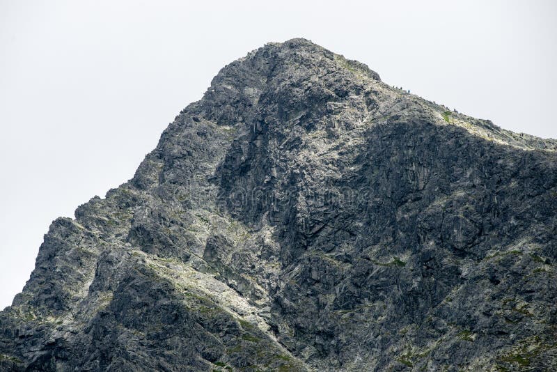 Tatry na Slovensku zahalené mrakmi