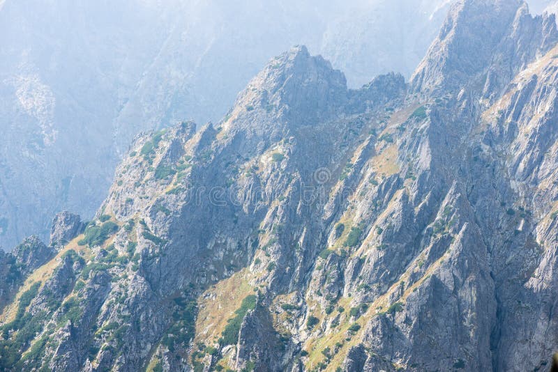 Tatry na Slovensku zahalené mrakmi