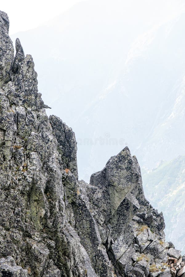 Tatry na Slovensku zahalené mrakmi