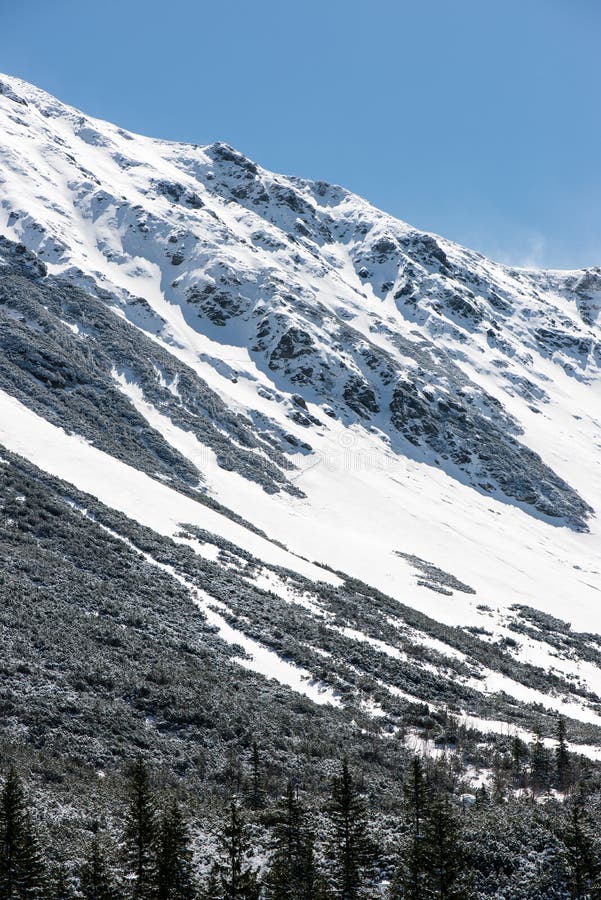 Tatry na Slovensku pokryté sněhem