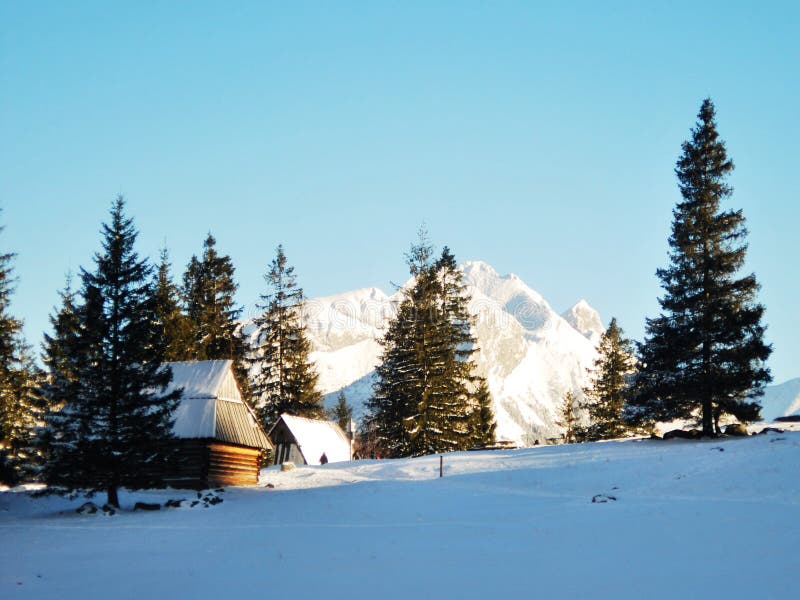 Tatra mountains wooden house