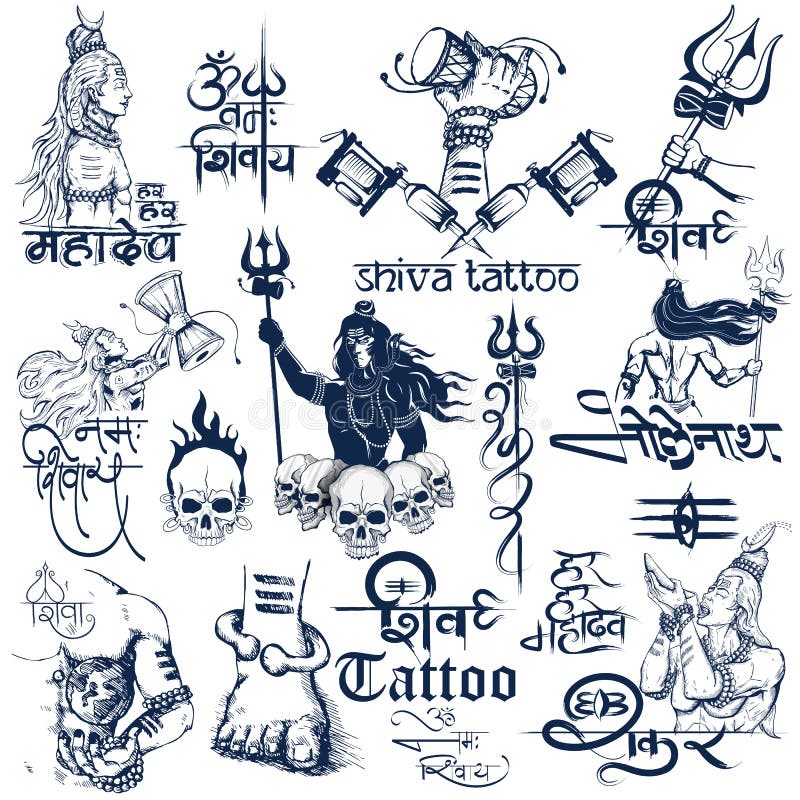 Om Trishul Shiva Tattoo design Another beaut  Mascot Tattoos