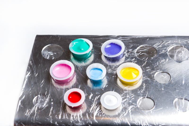 Tattoo cups ink holder stock image. Image of colour, color - 37981803 Tattoo cups ink holder stock image. Image of colour, color - 37981803