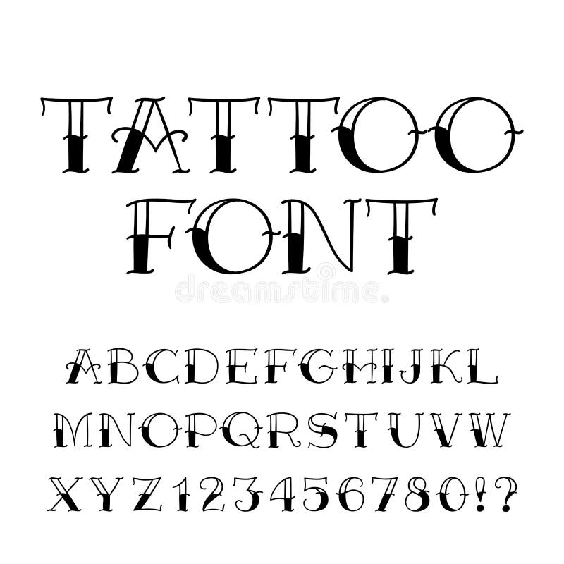 Featured image of post Tattoo Writing Fonts Alphabet : It is the lettering created by the use of the old fashioned typewriters.