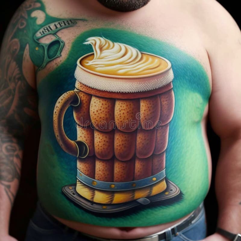 American traditional beer tattoo in 2023  Beer tattoos Old school tattoo  American traditional