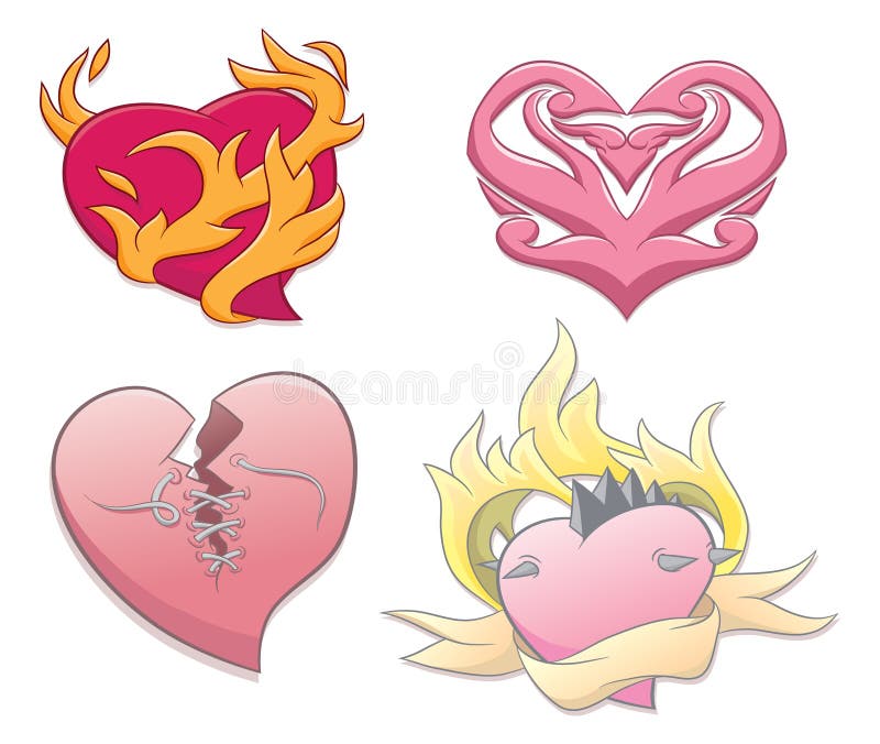 Tattoo Heart royalty free illustration Tattoo Heart royalty free illustration