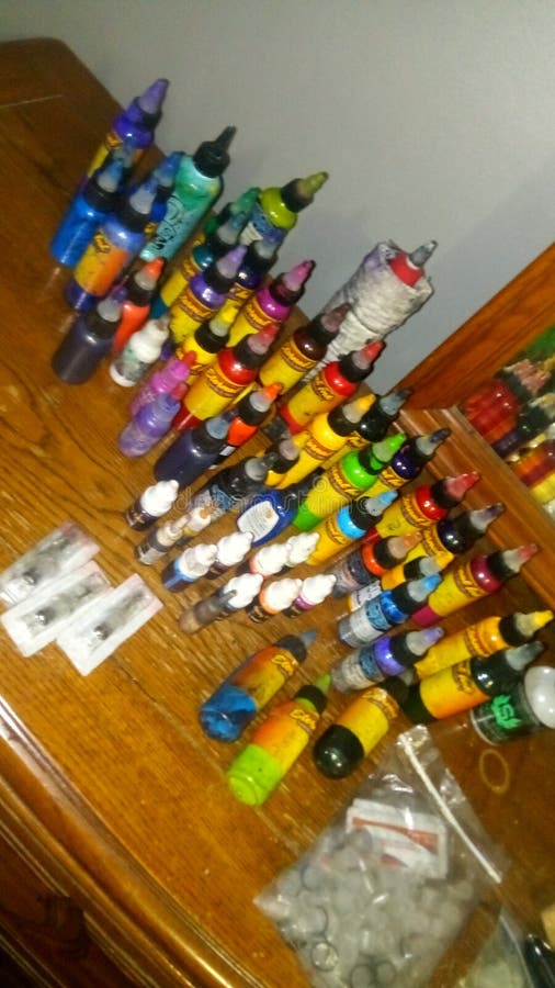 Tattoo Ink Colors Tattoos Assortment Stock Photo Image of tattoos