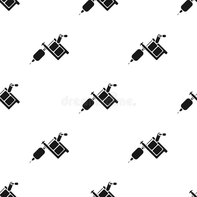 Tattoo Machine Icon Black. Single Tattoo Icon from the Big Studio Black