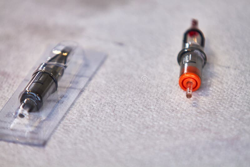 Tattoo Machine Needle Package Stock Image Image of instrument, design