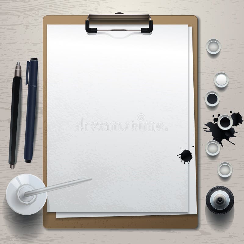 Tattoo mock up stock vector. Illustration of paper, tattooer - 87600141