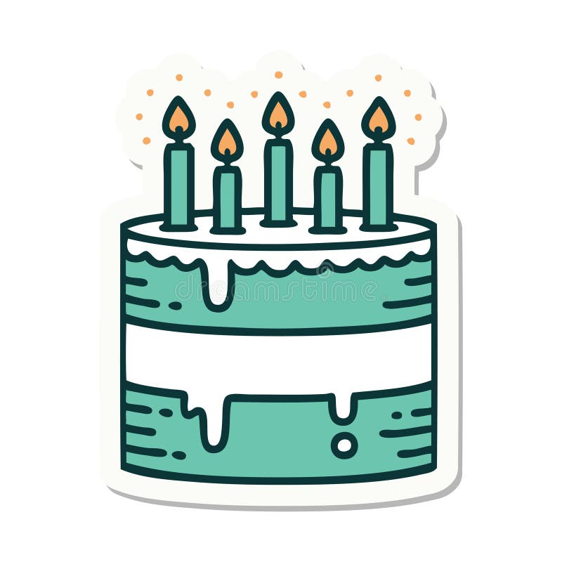 Birthday cakes Stickers - Free birthday and party Stickers