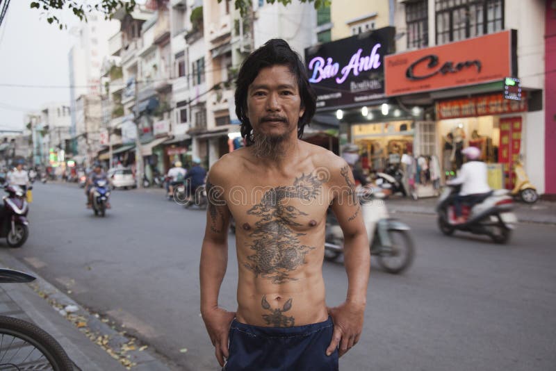 Tatuaje asiático clásico fotos de archivo libres de regalías Tatuaje asiático clásico fotos de archivo libres de regalías