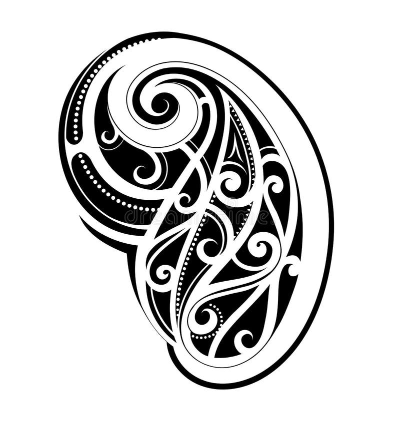 Tatuaje maorí del estilo ilustración del vector Tatuaje maorí del estilo ilustración del vector