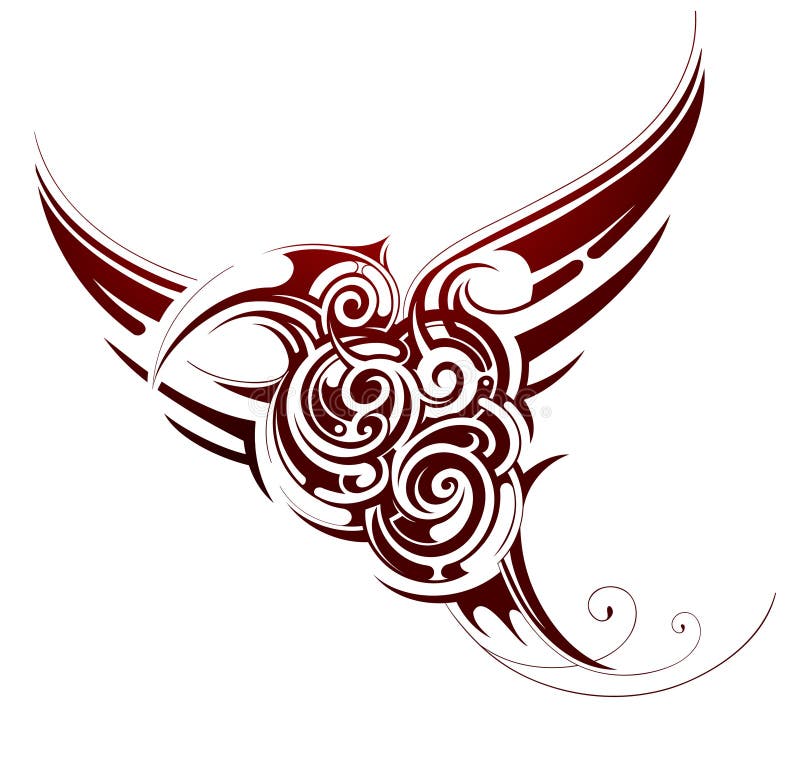 Tatuaje tribal del pájaro libre illustration Tatuaje tribal del pájaro libre illustration