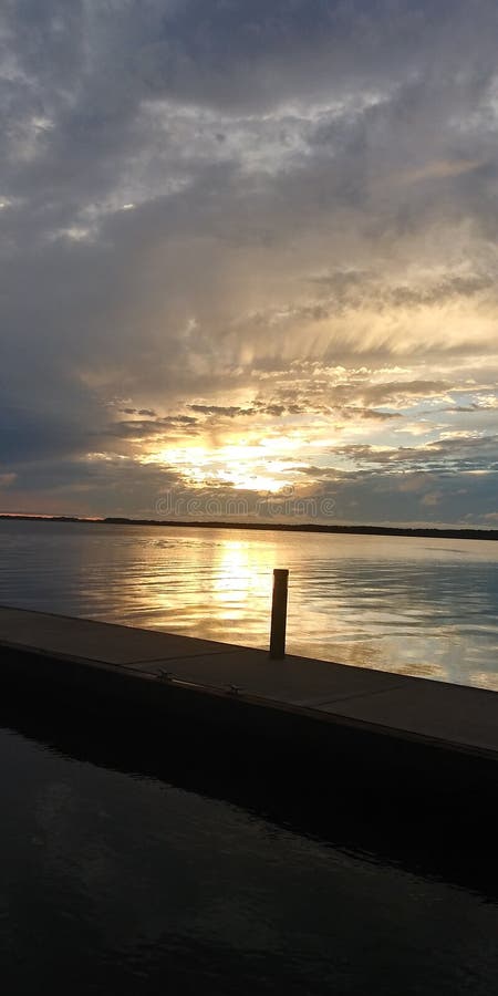 Tavares Florida 2019 di tramonto fotografia stock libera da diritti Tavares Florida 2019 di tramonto fotografia stock libera da diritti