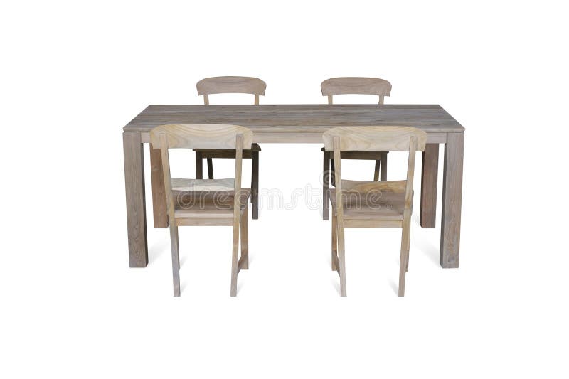 dining table set complete with 4 chairs on a white background. dining table set complete with 4 chairs on a white background