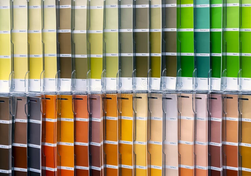 Tavolozza di olor del ¡ di Ð per la scelta tessuto o della pittura Fondo dai campioni di colore fotografia stock Tavolozza di olor del ¡ di Ð per la scelta tessuto o della pittura Fondo dai campioni di colore fotografia stock