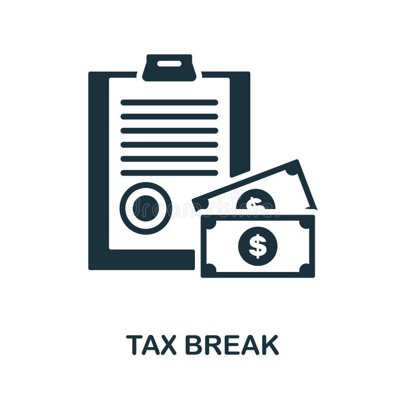 tax-break-icon-monochrome-sign-from-crisis-collection-creative-tax