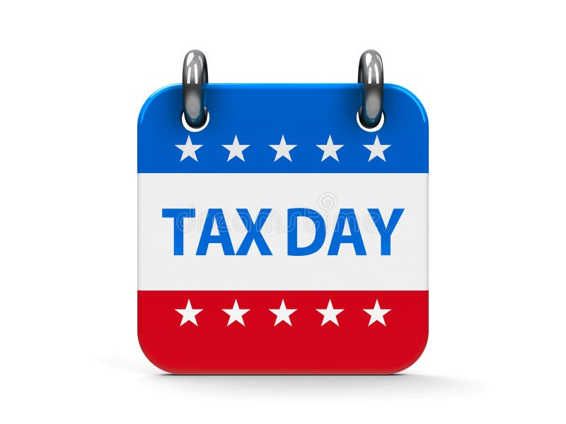 Tax day icon calendar stock illustration. Illustration of 15th 88427523