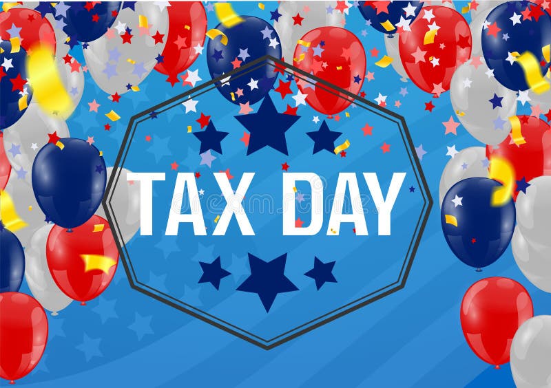 Tax Day 2015 Sign Design Illustration Stock Vector Illustration of
