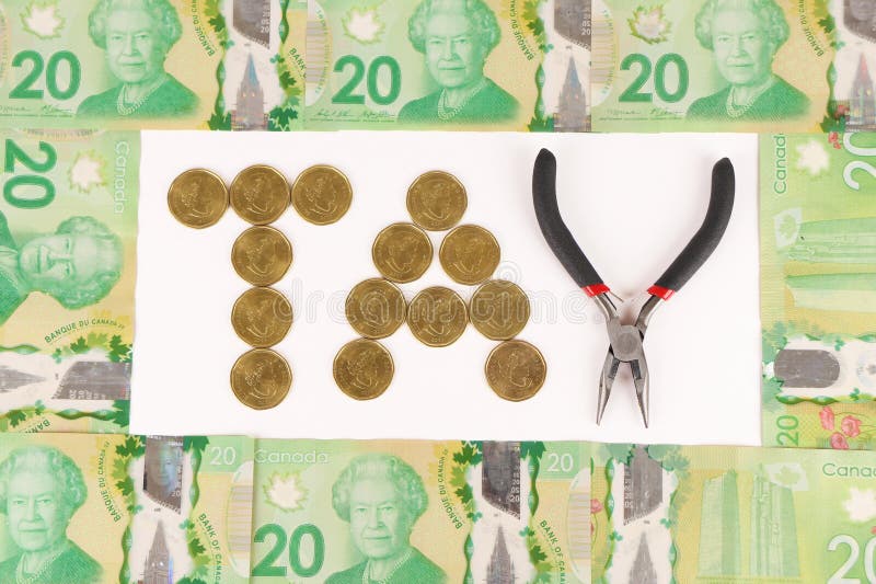 Tax deduction concept. royalty free stock image