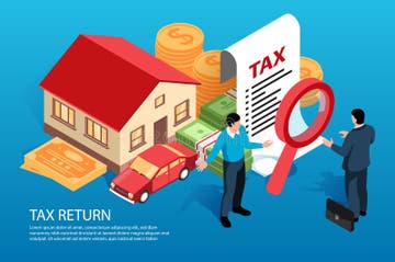 Car Tax Return Stock Illustrations 101 Car Tax Return Stock 