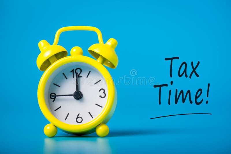 Tax time - Notification of the need to file tax returns, message for accountant - fill in tax form royalty free stock photos