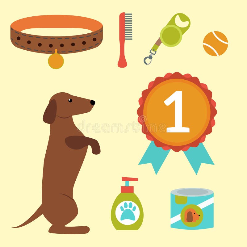 Dachshund dog playing vector illustration elements set flat style puppy domestic pet symbol. Cartoon doggy adorable looking breed canine presentation accessory. Dachshund dog playing vector illustration elements set flat style puppy domestic pet symbol. Cartoon doggy adorable looking breed canine presentation accessory.