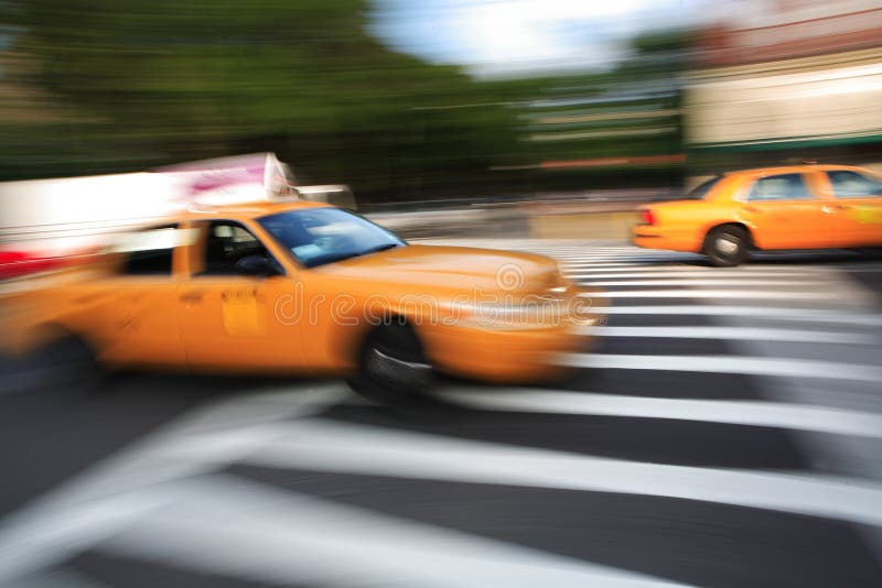 Taxi - blur stock image