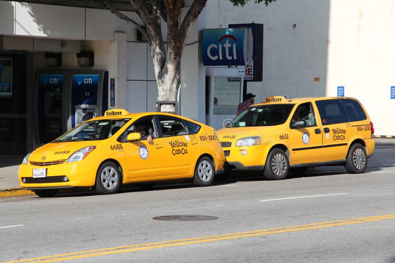 Taxi del LA de Los Angeles imagen editorial. Imagen de exterior 138358660