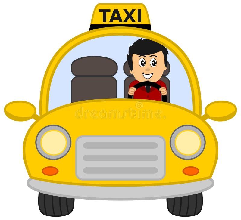 Taxi driver stock illustration. Illustration of cartoon - 48270840