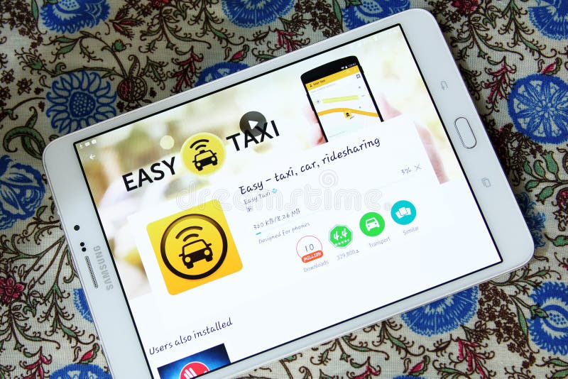 Taxi facile, taxi App immagine stock Taxi facile, taxi App immagine stock