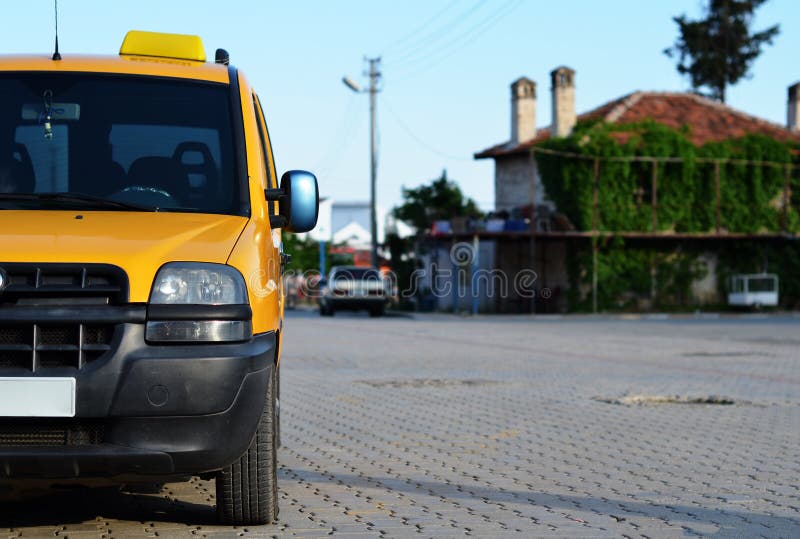 taxi Podnosi up zdjęcie stock. Obraz złożonej z