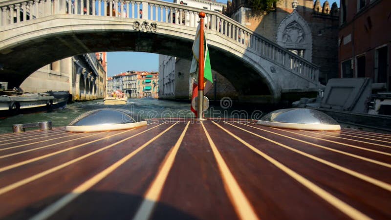 Taxi för Venedig kanalvatten Venedig kanaler