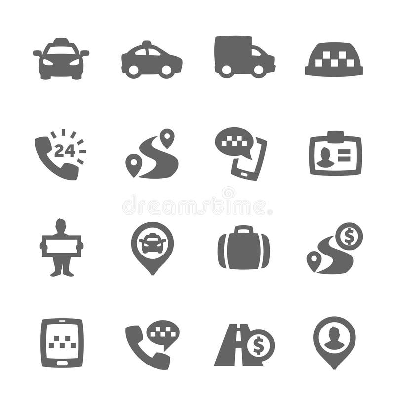 Hotel Service Icon Set, Vector Eps10 Stock Vector - Illustration of ...