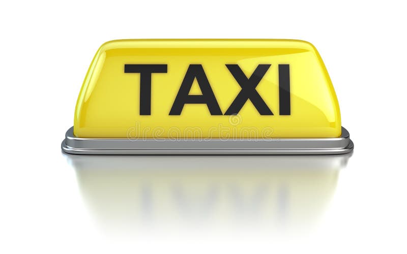 Taxi sign stock illustration. Illustration of driving 24528922