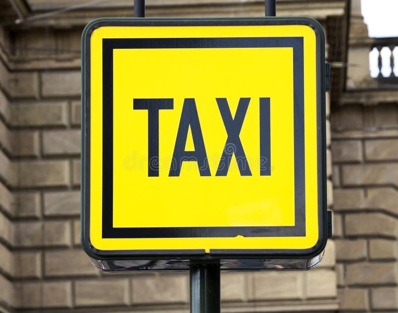 Taxi Sign stock image. Image of travel, hire, street 83501125