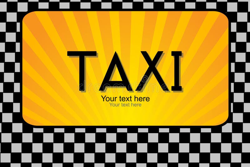 Taxi Service Concept. Vector Banner, Poster or Flyer Background