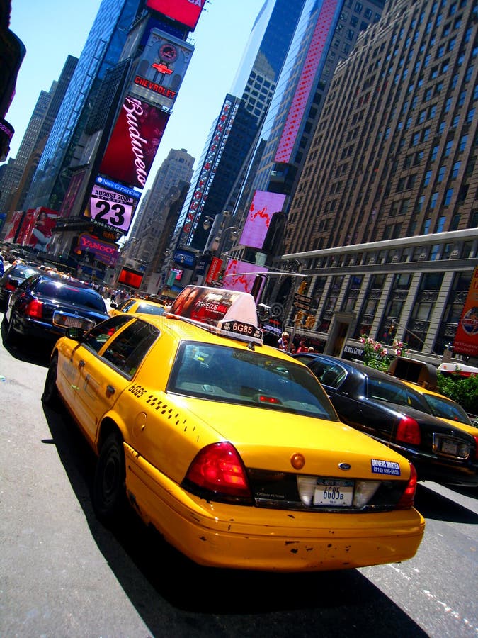 Taxi in Times Square