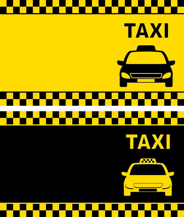 Taxiaffärskort royaltyfri illustrationer Taxiaffärskort royaltyfri illustrationer