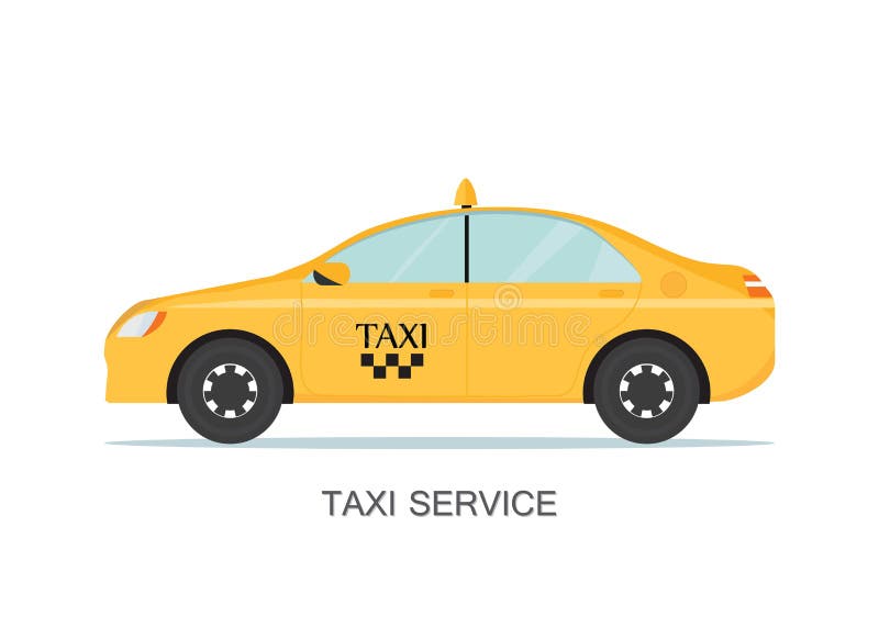 Taxitaxi som isoleras på vit bakgrund royaltyfri illustrationer Taxitaxi som isoleras på vit bakgrund royaltyfri illustrationer