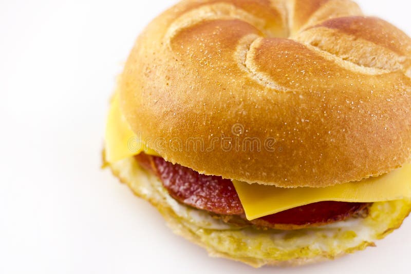 Taylor Ham Breakfast Sandwich Stock Image Image of orange, roll 51330135