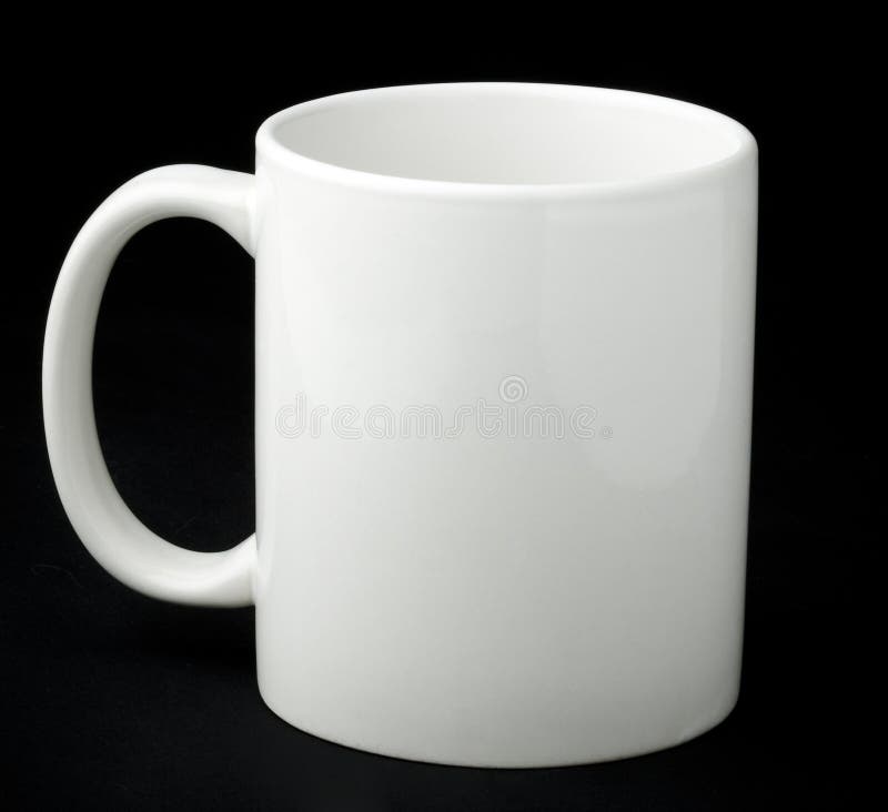 Taza blanca fotografía de archivo Taza blanca fotografía de archivo
