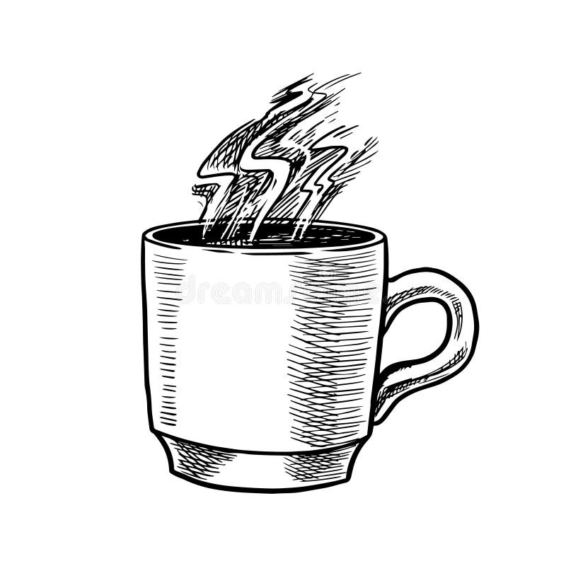 Taza de caf? en estilo del vintage Americano en un vidrio Bosquejo retro grabado exhausto de la mano Plantilla para el logotipo o libre illustration Taza de caf? en estilo del vintage Americano en un vidrio Bosquejo retro grabado exhausto de la mano Plantilla para el logotipo o libre illustration
