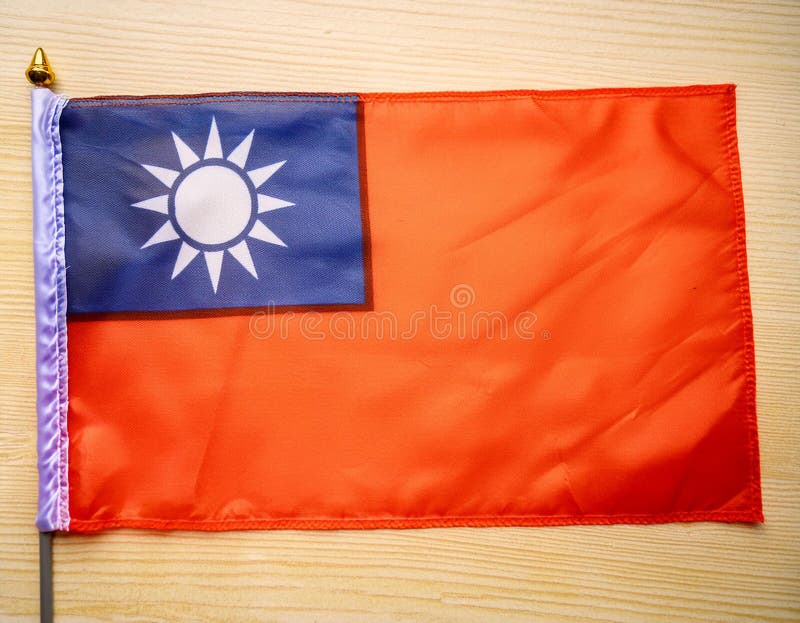 Taiwan Flag. The national flag of Taiwan. Ai generated image. Taiwan Flag. The national flag of Taiwan. Ai generated image