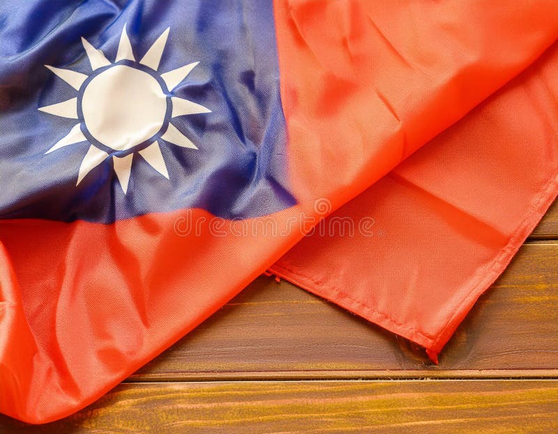 Taiwan Flag. The national flag of Taiwan. Ai generated image. Taiwan Flag. The national flag of Taiwan. Ai generated image