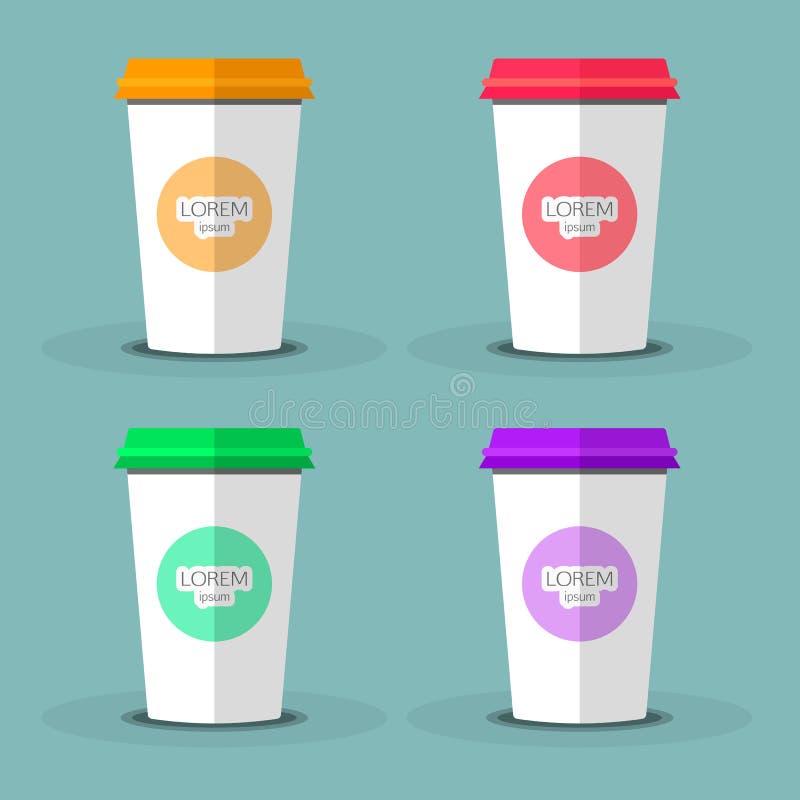 Taza de café en blanco para representar su desing stock de ilustración Taza de café en blanco para representar su desing stock de ilustración