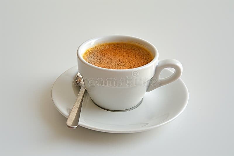 An inviting cup of coffee with frothy crema, ready to energize your day AI generated. An inviting cup of coffee with frothy crema, ready to energize your day AI generated